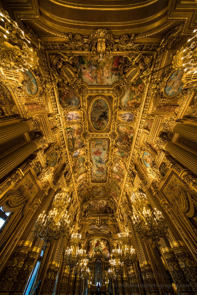 Palais Garnier Paris Opera House Interior Golden Ceiling